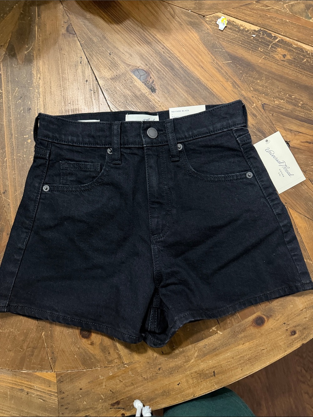 Universal Thread Black High-Rise Denim Shorts